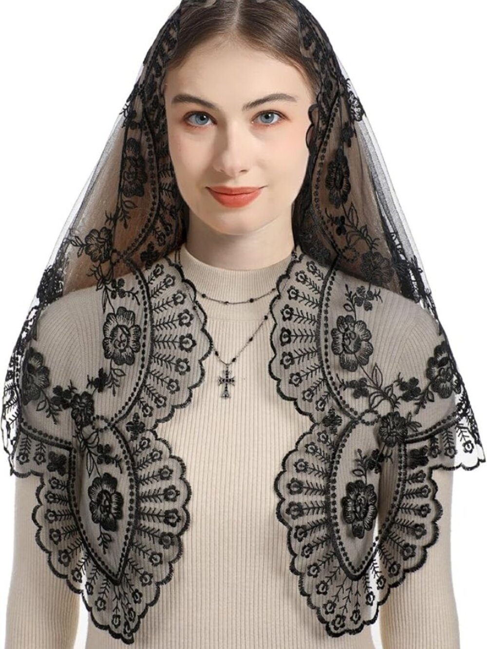Church Veil Triangular - Picture 5 of 6